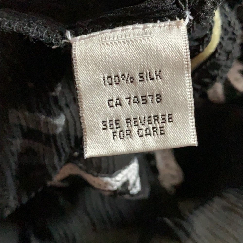 Cache embroidered sheer silk top - Picture 8 of 8